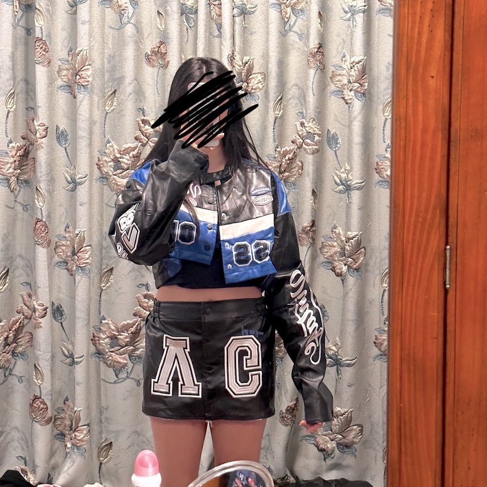 Aelfric Eden “VG” detachable PU Racing Jacket (Black and Blue)